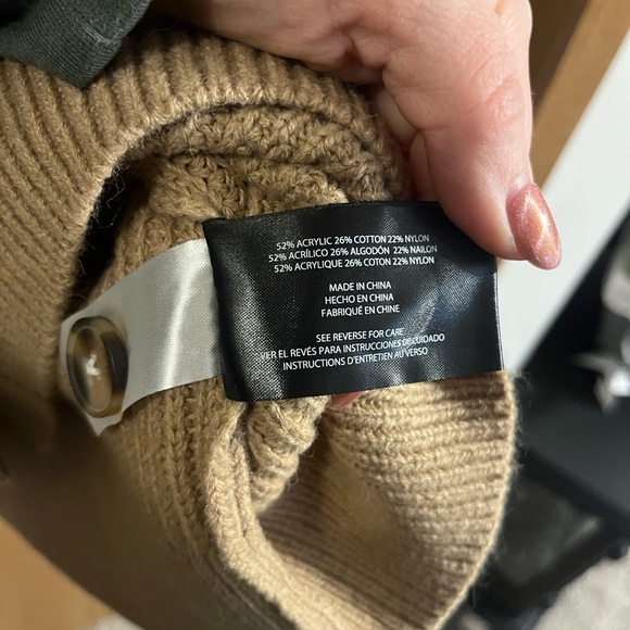 Banana Republic Women's Tan Knit Button Front Cardigan XXL NEW - Picture 9 of 11